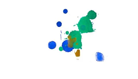 Paint splat pattern. Multi color abstract element for poster use. Illustrazione stock