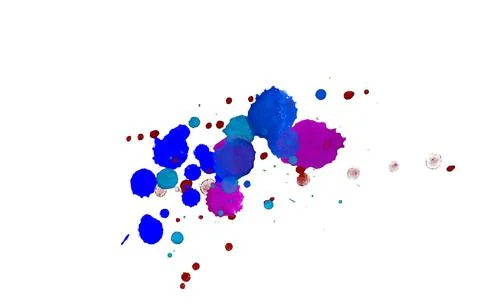 Paint splat pattern. Multi color abstract element for poster use. 스톡 일러스트