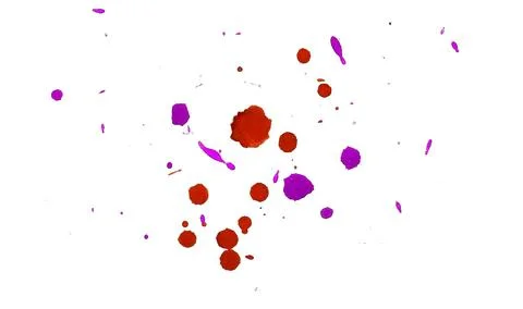 Paint splat pattern. Multi color abstract element for poster use. Illustrazione stock