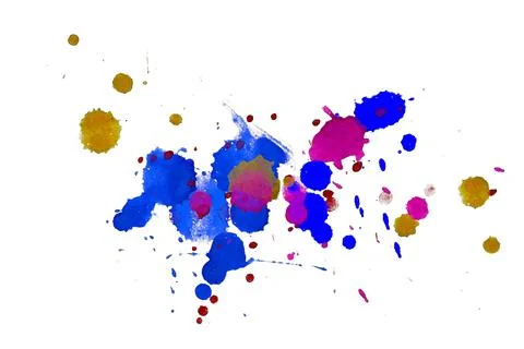 Paint splat pattern. Multi color abstract element for poster use. イラスト素材