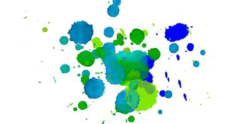 Paint splat pattern. Multi color abstract element for poster use. Illustrazione stock