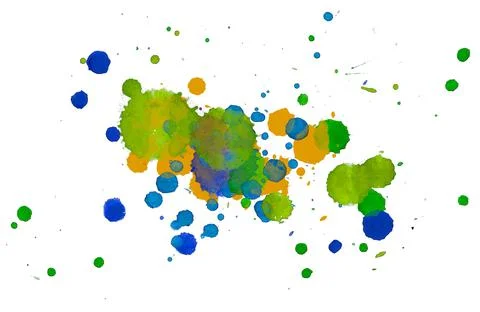 Paint splat pattern. Multi color abstract element for poster use. Illustrazione stock