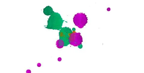 Paint splat pattern. Multi color abstract element for poster use. Stock Illustration