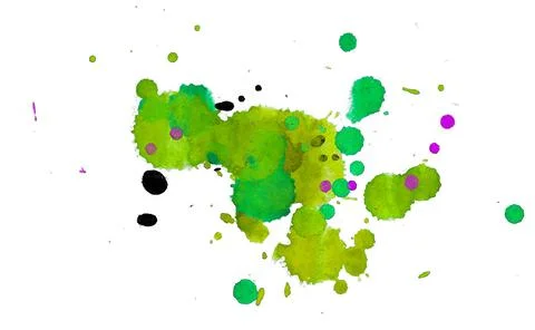 Paint splat pattern. Multi color abstract element for poster use. Illustrazione stock