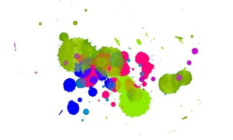 Paint splat pattern. Multi color abstract element for poster use. Illustrazione stock