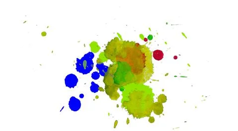Paint splat pattern. Multi color abstract element for poster use. Illustrazione stock
