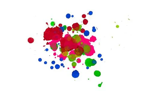 Paint splat pattern. Multi color abstract element for poster use. Illustrazione stock