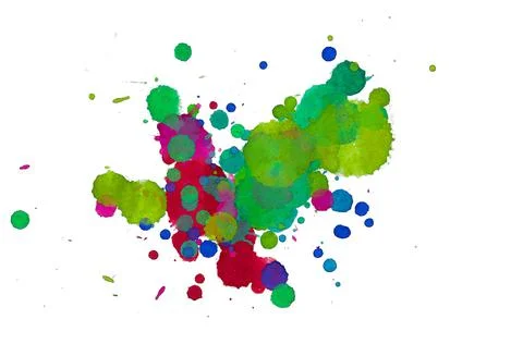 Paint splat pattern. Multi color abstract element for poster use. Stockillustratie