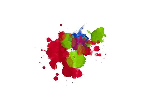 Paint splat pattern. Multi color abstract element for poster use. Illustrazione stock