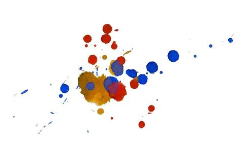 Paint splat pattern. Multi color abstract element for poster use. Stockillustratie