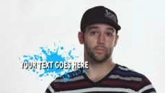 Paint Splatter Animated Lower Third Stock After Effects