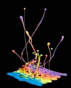 Paint Splatter Art 写真素材