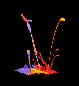 Paint Splatter Art 写真素材