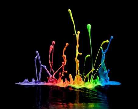 Paint Splatter Art 写真素材