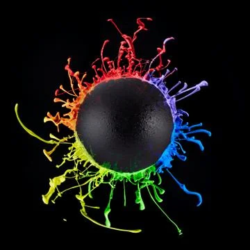Paint Splatter Art 写真素材