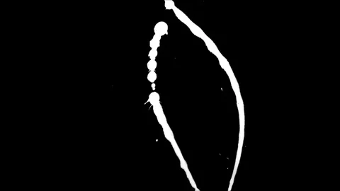 Paint Splatter Lines 1 Stock Footage 94724561