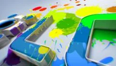 Paint Splatter Logo Reveal Stock After Effects