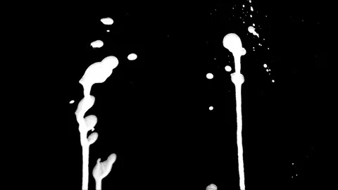 Paint Splatter Multi Splash Leaks 8 Stock Footage 94724518