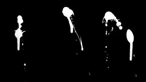 Paint Splatter Multi Splash Leaks 6 Stock Footage 94724606