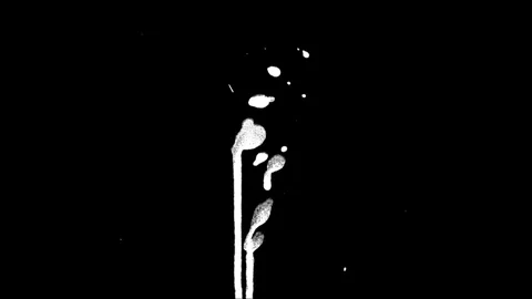 Paint Splatter Small Leaking Spots 1 Stock Footage 94724522