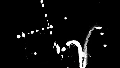 Paint Splatter Small Multi Spots 1 Stock Footage 94724616