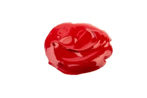 Paint spot, isolated on white background. Glossy akril paint. Abstract trac.. Stock Photos