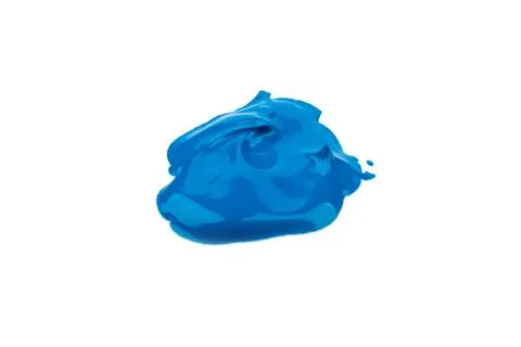 Paint spot, isolated on white background. Glossy akril paint. Abstract trac.. Stock Photos