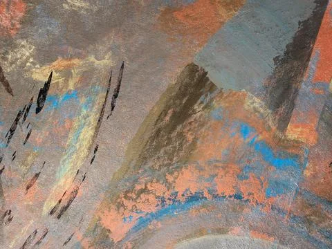 Paint spots. Smears of multicolored paint. Mottled colored background 库存插图
