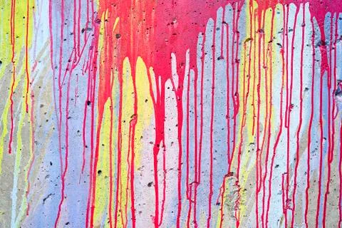 Paint spots on the wall Foto stock