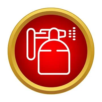 Paint spray gun icon for construction and renovation Stock Illustration