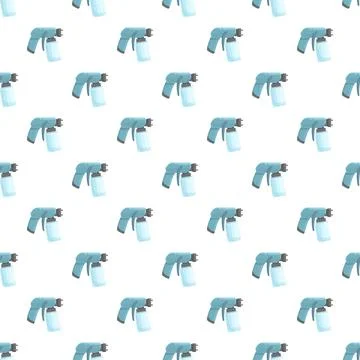 Paint spray guns creating seamless background pattern for renovation Stock Illustration