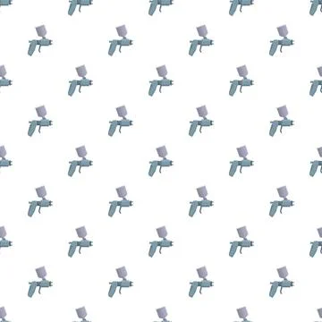 Paint spray guns creating seamless pattern background 스톡 일러스트