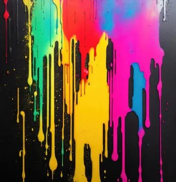 Paint spray, splash texture, on dark background Illustrazione stock