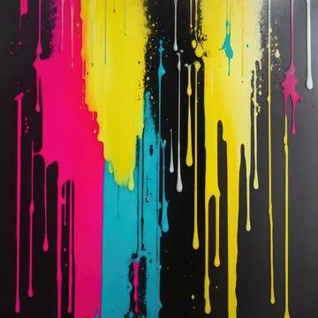 Paint spray, splash texture, on dark background Illustrazione stock