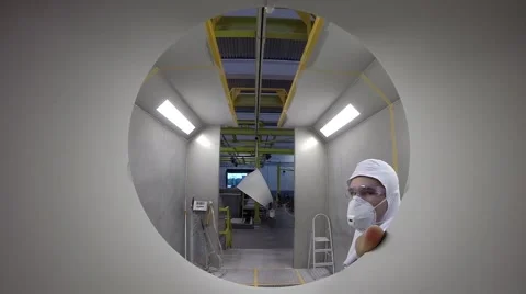 Paint sprayed on the lens Stock Footage 46597638