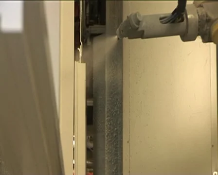 Paint spraying robot Stock Footage 8836165