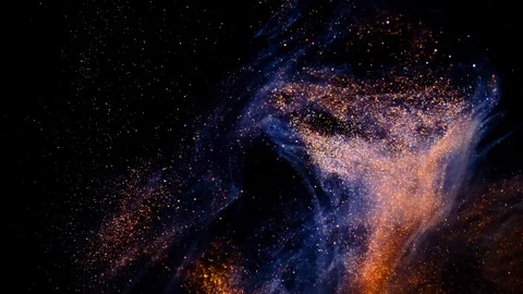 Paint spreading in the water Stock Footage 103748984