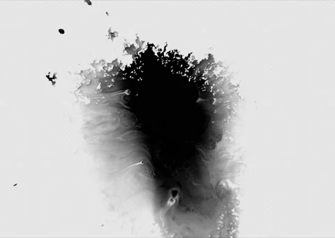 Paint spreading on water - on transparent background Stock Footage 147561628