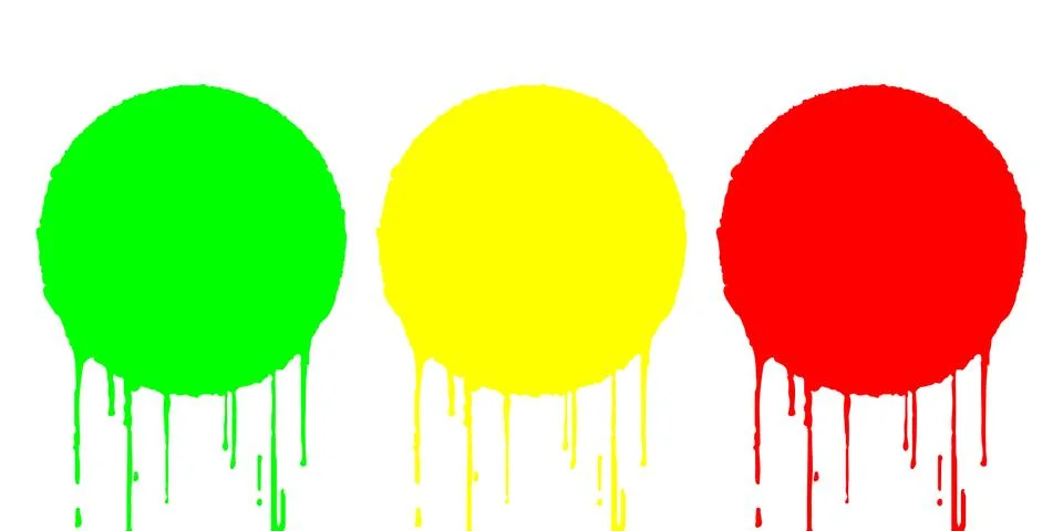 Paint stain pattern with smudges. Stock Illustration