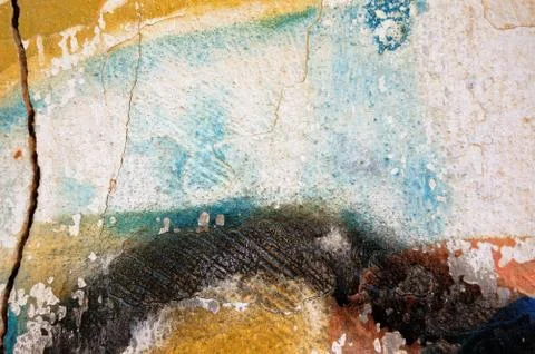 Paint stained wall Foto stock