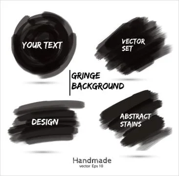 Paint stains brush Stock Illustration