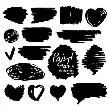 Paint stains design. Stock Illustration