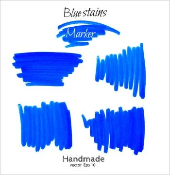 Paint stains marker. Stock Illustration