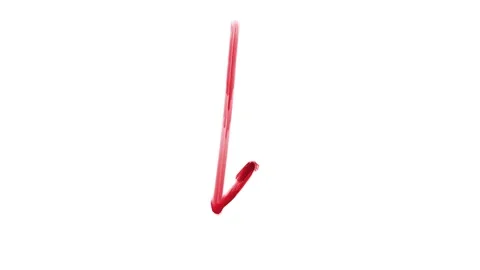 A Paint Stroke of an arrow pointing down Stock Footage 335974906