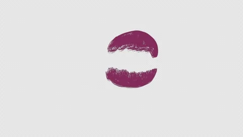 Paint stroke shining animation. Video clip with alpha channel. Stock Footage 312233512