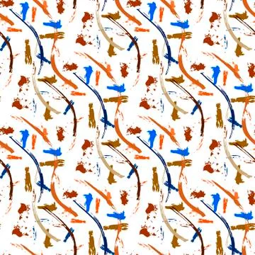 Paint strokes chaotically Stockillustratie