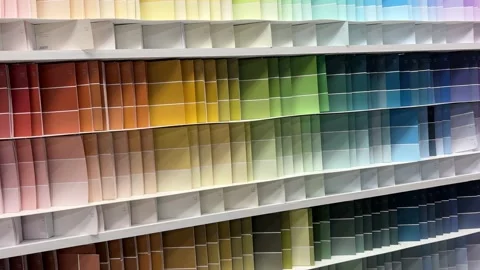 Paint swatches Stock Footage 197576845