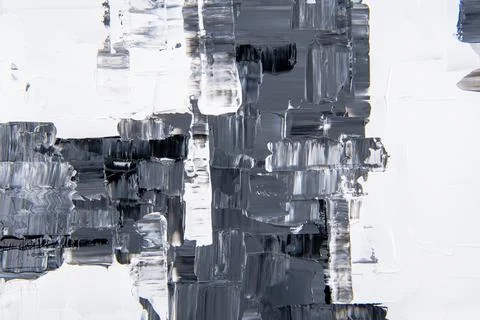 Paint texture background wallpaper, black abstract art in acrylic paint Stock Photos