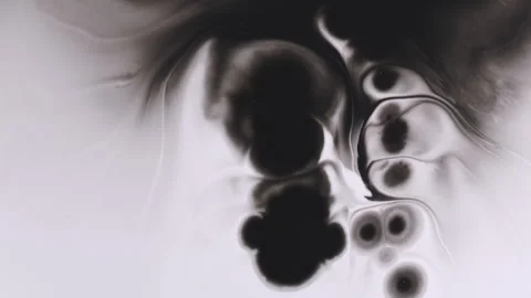 Paint texture ink splash drop water flow spatter Stock Footage 323636002