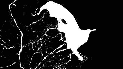 Paint Throws in Alpha Channel - Careless Throw Stock Footage 152853393